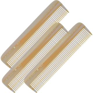 Giorgio G40 H?ndlavet All Fin Tooth Pocket Comb Hair Comb Extraener til hverdagens pleje Styling H?rbart og sk?g til m?nd Kvinder og b?rn bruger