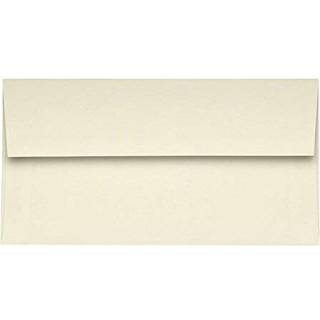 Luxpaper #9 Slimline Invitation Konvolutter | 3 7/8 """" x 8 7/8 """" | Naturlig | 70 lb. Tekst | 50 Antal