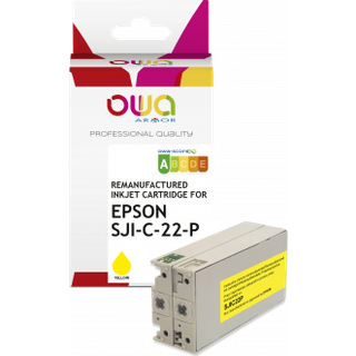 Gul blækpatron SJIC22P(Y) - Epson - 33ml.