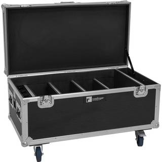 Roadinger Flightcase 4x AKKU Multiflood IP 8x10W RGBW Wash CRMX with charging fu