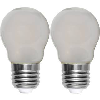LED-pære E27 G45 matteret 2-pak
