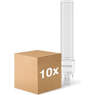 Fordelspakke 10x Noxion Lucent PL-C LED 7.4W 1000lm - 840 Kold Hvid | Erstatter 26W