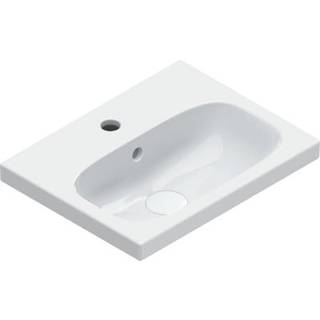 CATALANO Alvea håndvask 45x35 Vægmonteret håndvask med hanehul og overløb