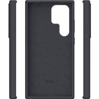 Etteri silikoneetui med mikrofiberforing til Samsung Galaxy S25 Ultra - Svart