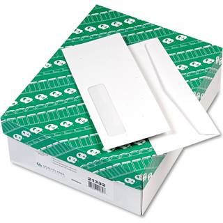 Kvalitetskonvolut af Park Window #10 4-1/8 x 9-1/2 White 500/Box (Qua21332)