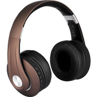 Bluetooth Trådløse Hovedtelefoner - 500mAh, Justerbart Hovedbånd, Brun
