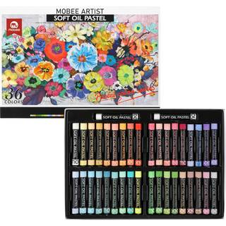 Mobee Bløde Oliepasteller, Pastelfarver - 36+2-Pak
