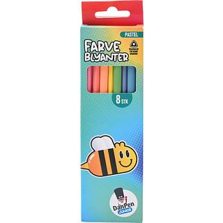 Danpen junior farveblyanter pastel 8-pak (På lager i butik)