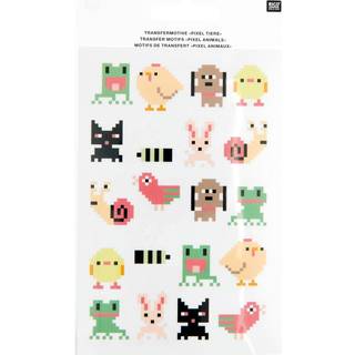 Transfermotiv Pixel-Tiere
