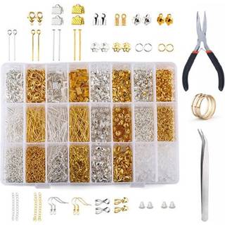 Pro Metal Smykkesæt - Metal Perler - 1200 stk