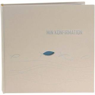 GB Ichthys Beige Konfirmations album m/DK tekst