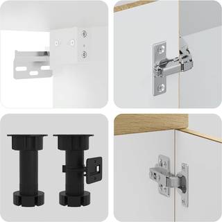 Køkkenskabssæt Kalmar 8 Dele Konstrueret Træ - Sonoma-eg