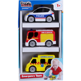 Car Mania Junior udrykningskøretøjer 3 stk.