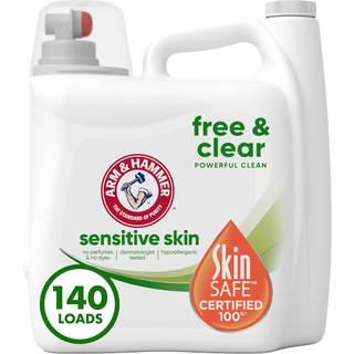 Arm & Hammer Sensitiv hudfri og klar 140 fyldninger flydende vaskemiddel 140 Fl oz