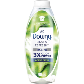 Downy RINSE & REFRESH Laundry lugtfjerner og skyllemiddel til Activewear Active Fresh Scent 48 oz