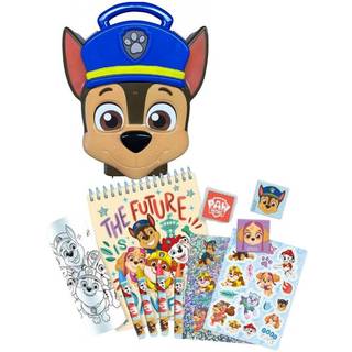 Paw Patrol 3D skrivesæt med Chase-boks, farvestifter, notesbog og mere