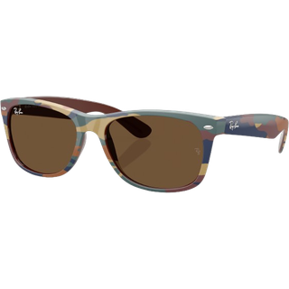 Ray - Ban Unisex RB2132 NEW WAYFARER 682533 Solbriller Nylon Brun Brun Firkantet Normal