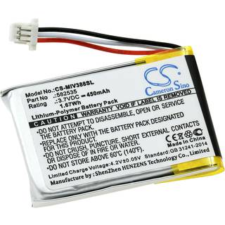 Batteri til Dashcam- / Autokamera Mio Mivue 388 / Type 582535