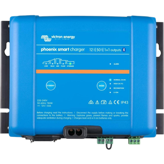 Victron Phoenix Smart IP43 lader 12/50, (1+1)12V, 50A+3A
