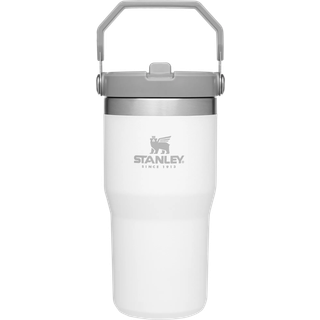 Stanley Iceflow Rustfrit st?l tumbler med halm - vakuumisoleret vandflaske til hjemmekontor eller bil - genanvendelig kop med halml?kagebestandig