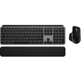 Logitech Master Series MX Keys S Combo for Mac - Tastatur & Mus sæt - Tysk - Sort