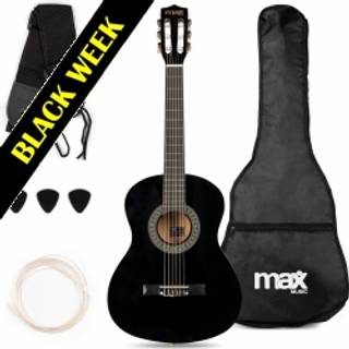 SoloArt Junior 3/4 Classic Guitar Pack Black TILBUD NU
