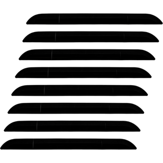 Robotstøvsuger Dørtrinsrampe Sort - 8 stk