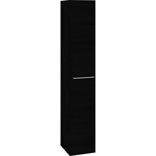 Scanbad Multo højskab med vendbar låge, 30 x 175 cm, sort struktur