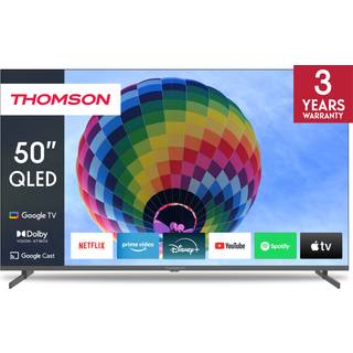 Thomson Google 50" QG4S14 4K QLED smart TV (2024/sidefødder) - På lager i butik
