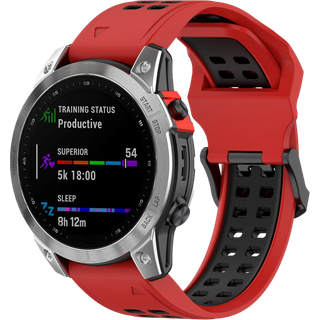 Garmin Fenix Silikone Rem Rød - Passer til 3 / 3 HR / 5X / 5X Plus / 6X / 6X Pro
