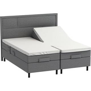 Bambus lagen - Splitlagen - H lagen 180x200 cm - hvid - Luna Denmark