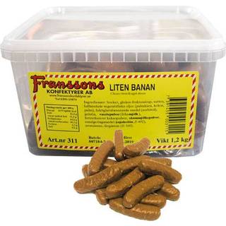 Chokoladebananer Bland-selv slik i kasser, 1,2 kg