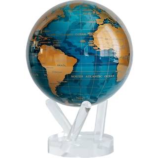 Moving Globe Blue-Gold