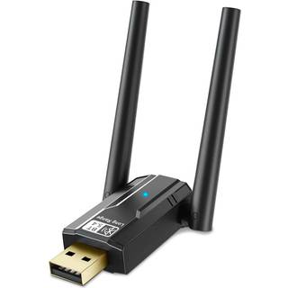 NÖRDIC USB-A langtrækkende Bluetooth 5.4 adapter med 150 meter rækkevidde.