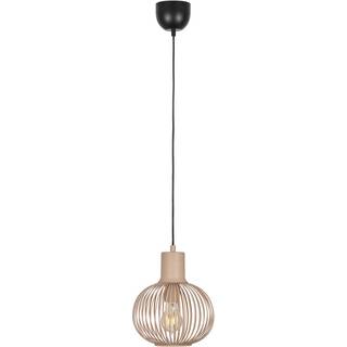 Moderne draad hanglamp zwart met beige 23cm - Gila