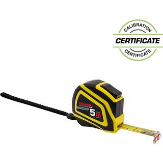 Båndmål 5Mx19MM Gummibelagt ABS hus med Auto-Lock og magnet (MID Klasse II) (Inkl. Certifikat)