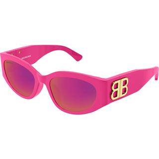 Balenciaga BB0324SK Asian Fit 010 55 Solbriller Kvinder Lyserød - Fuchsia Pink - 55mm