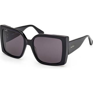 Max Mara Kvinde MM0131 HINGE 01A Solbriller Acetat Sort Røg Firkantet Normal