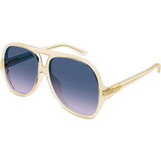 Chloé Kvinde CH0289S 004 Solbriller Acetat Gul Blå Pilot