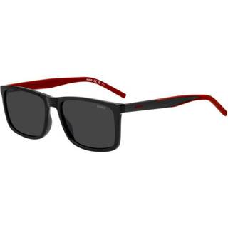 Hugo Boss Mand HG 1337/S 807/IR Solbriller Acetat Sort Grå Firkantet Normal