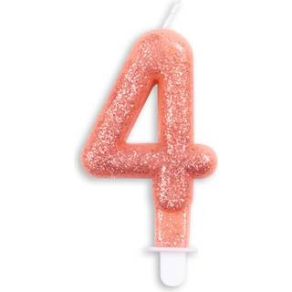 Kagelys Rosegold glitter nr. 4