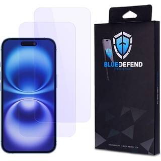 iPhone 16 BlueDefend Anti-Blue Light Skærmbeskyttelse Hærdet Glas - 2 stk.