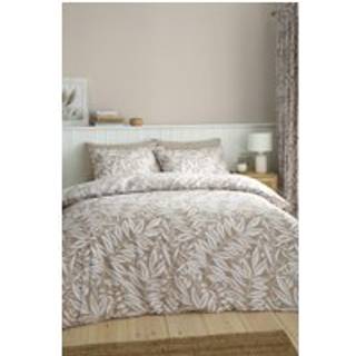 Catherine Lansfield Catherine Lansfield Natural Sorrel Leaf Floral Reversible Duvet Cover Set