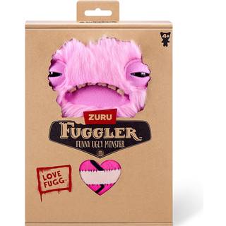 ZURU Fuggler Love Fugg Lyserød plys - 9-tommers særpræget plys med menneskelignende tænder, sjælden Butt-On Hole-variant, Saml dem alle