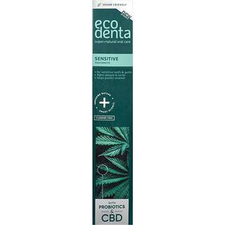 Naturlig Hydroxyapatit Tandpasta ECODENTA Sensitive CBD & Probiotic 100 ml