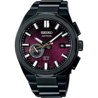 Seiko SSJ029J1 Astron GPS Solar Herrenuhr Titan/Lila LE