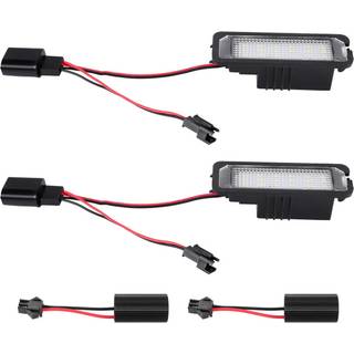2 stk. 12V LED nummerpladelys til Golf 4 5 6 7
