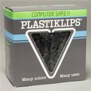 Plastiklips Paper Clips Medium st?rrelse 500 Pack Black (LP-0311)