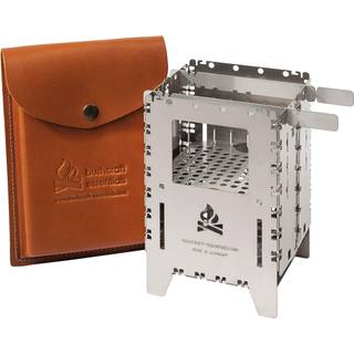Bushcraft Essentials Bushbox XL Premium Set Kogeapparater til tørbrændstof størrelse 21,5 x 16,0 x 3,5 cm farve metallic