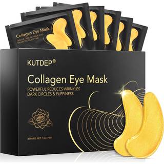 Under øjenplaster 10 par guld kollagen øje geler Maske reducere mørke cirkler rynker puffede og poser anti-aging fugtgivende øjenmaske af kutdep